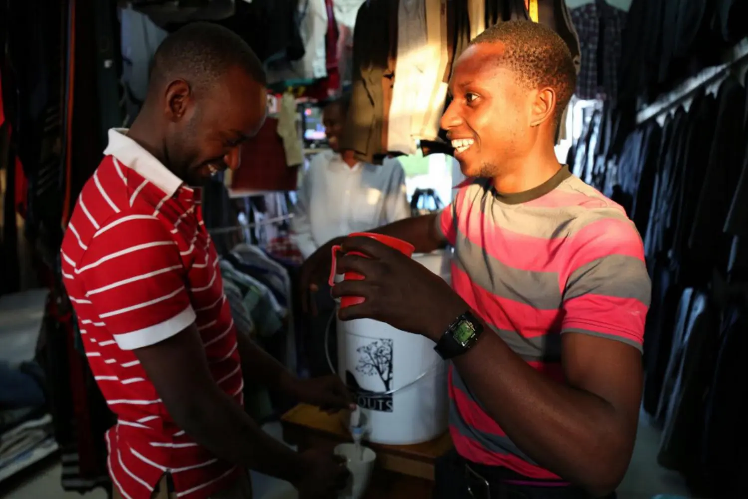 A filter with a fountain 1