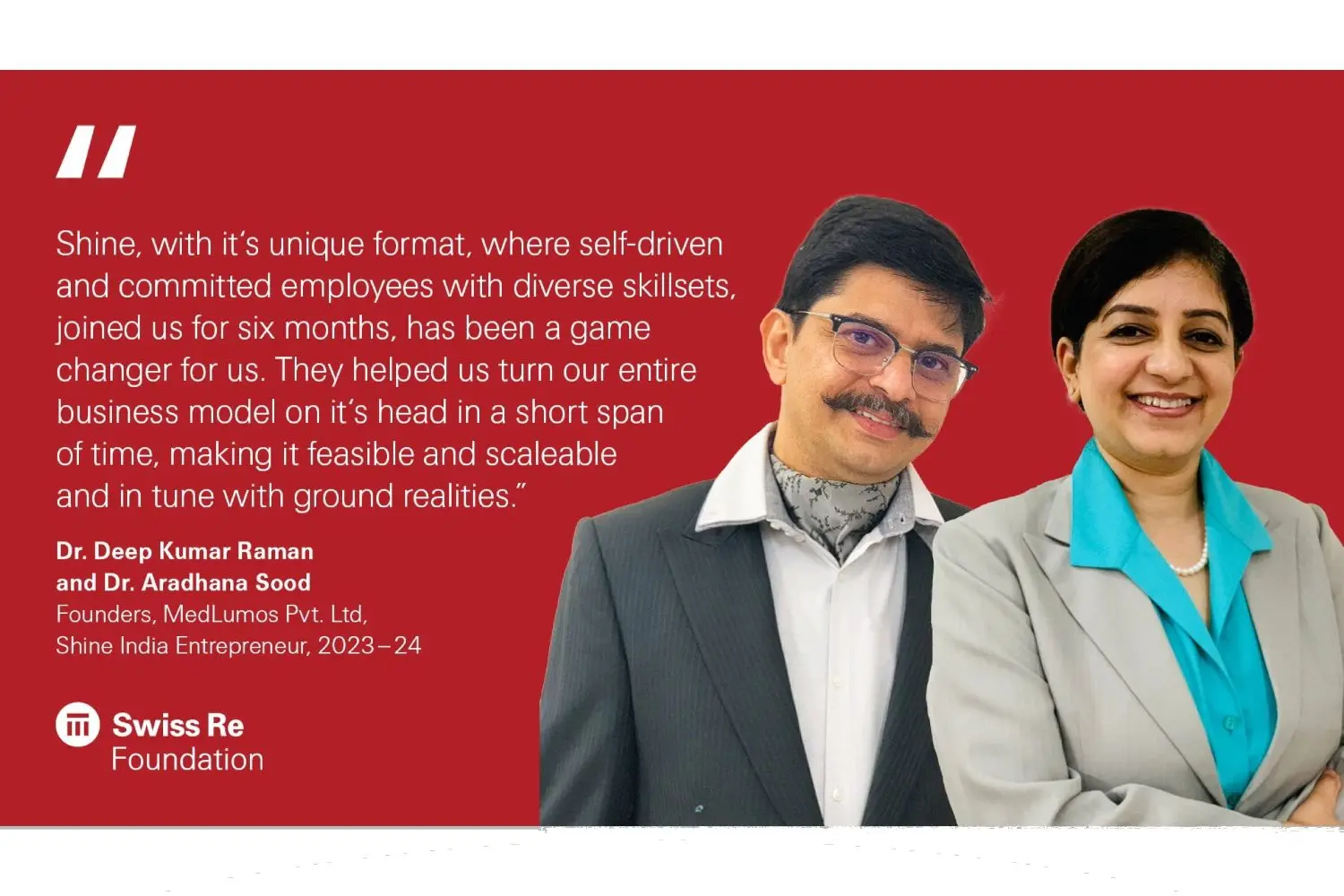 Testimonial Deep and Arad Shine India